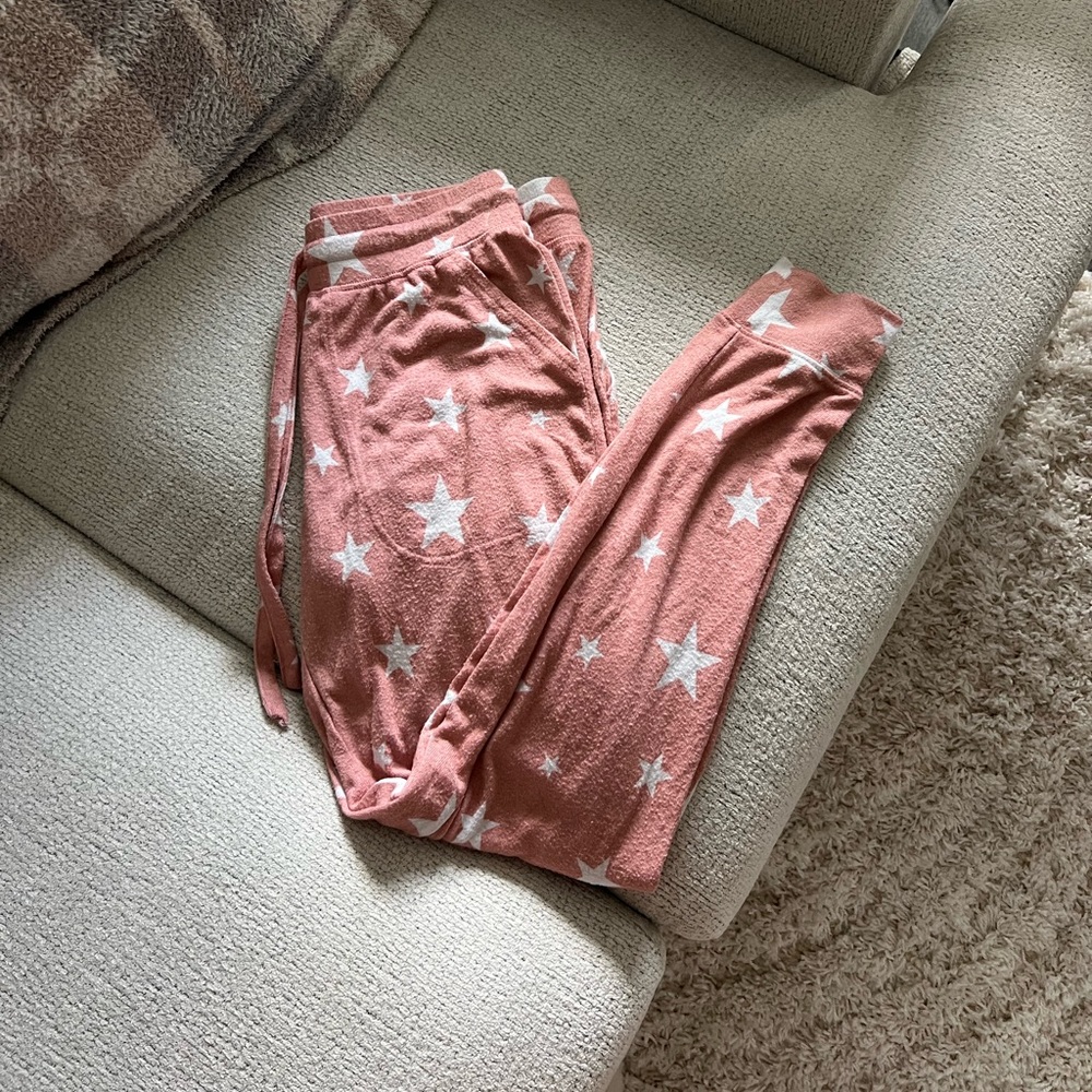 BP Pink Star Print Joggers